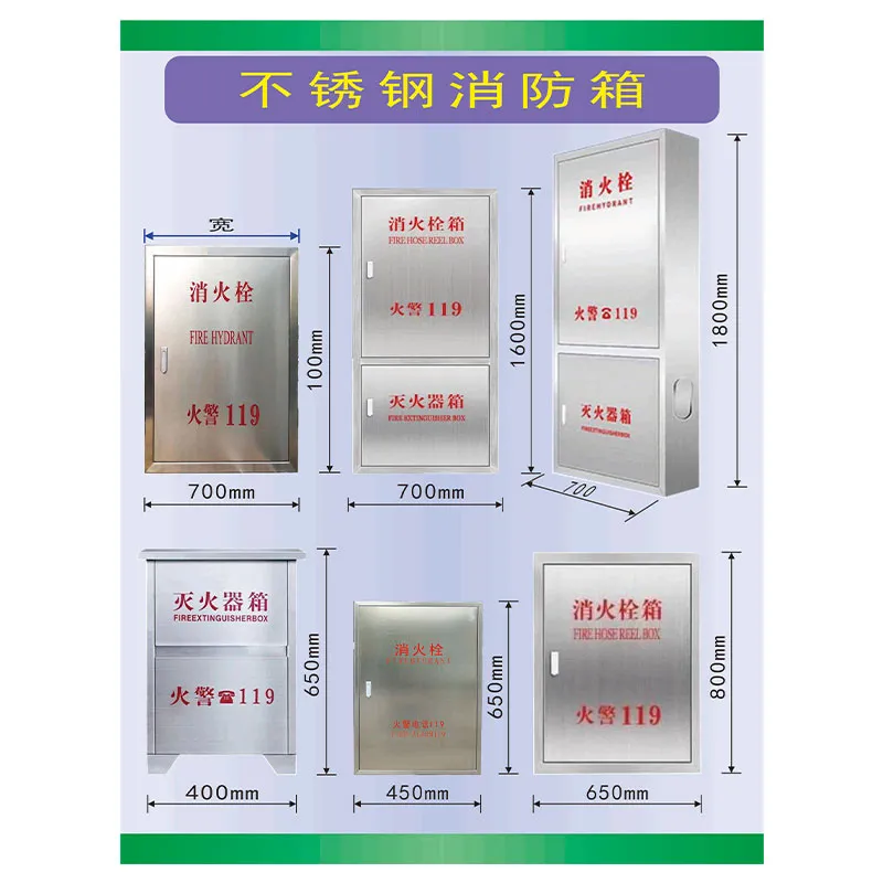 Ящики для огнетушителей из нержавеющей стали (2)